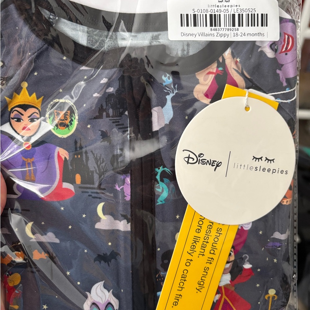 Little Sleepies Disney Villains Pajamas - Black and Purple